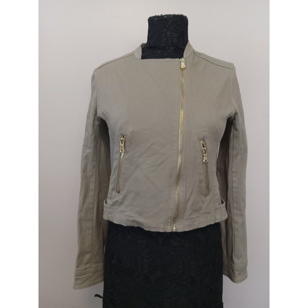 Maralyn And Me Women Olive Green Short full Zip Jacket Size‎ M